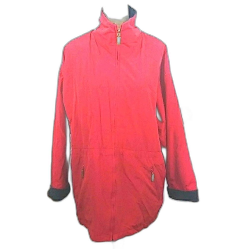 London Fog Reversible Red Jacket / Coat Size Large - Picture 4 of 7